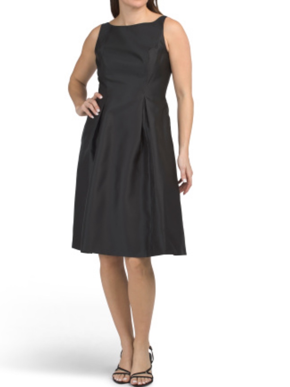 ADRIANNA PAPELL Sleeveless Mikado Cocktail Dress